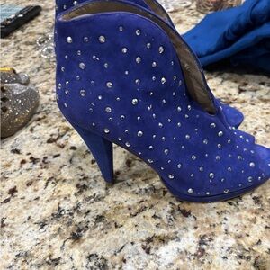INC brand blue with silver studs booties. Like new! Size 7 1/2. $25.